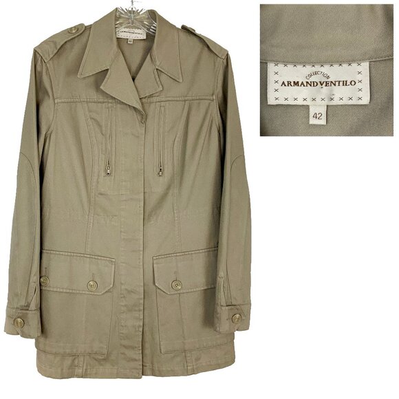 New Armand VentiloCotton Utility Jacket Sagfari Style Sz 42 (10-12) - Picture 1 of 16